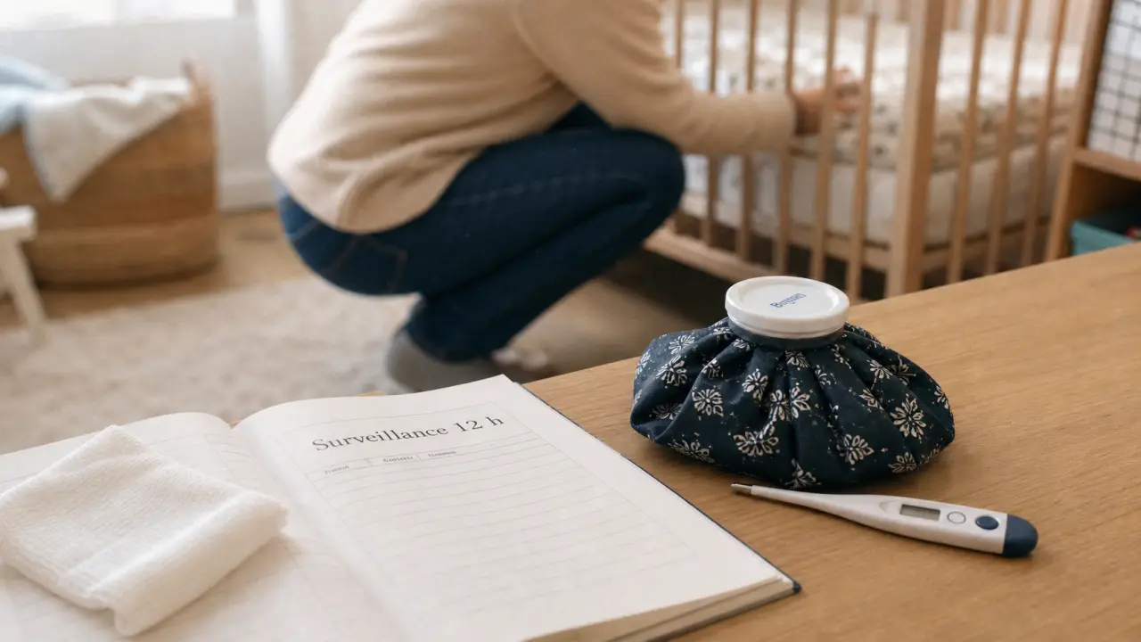 Temps surveillance après chute tête bébé : 12 heures de vigilance