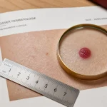 Angiome rubis causes : âge, génétique, hormones, soleil (point rouge)