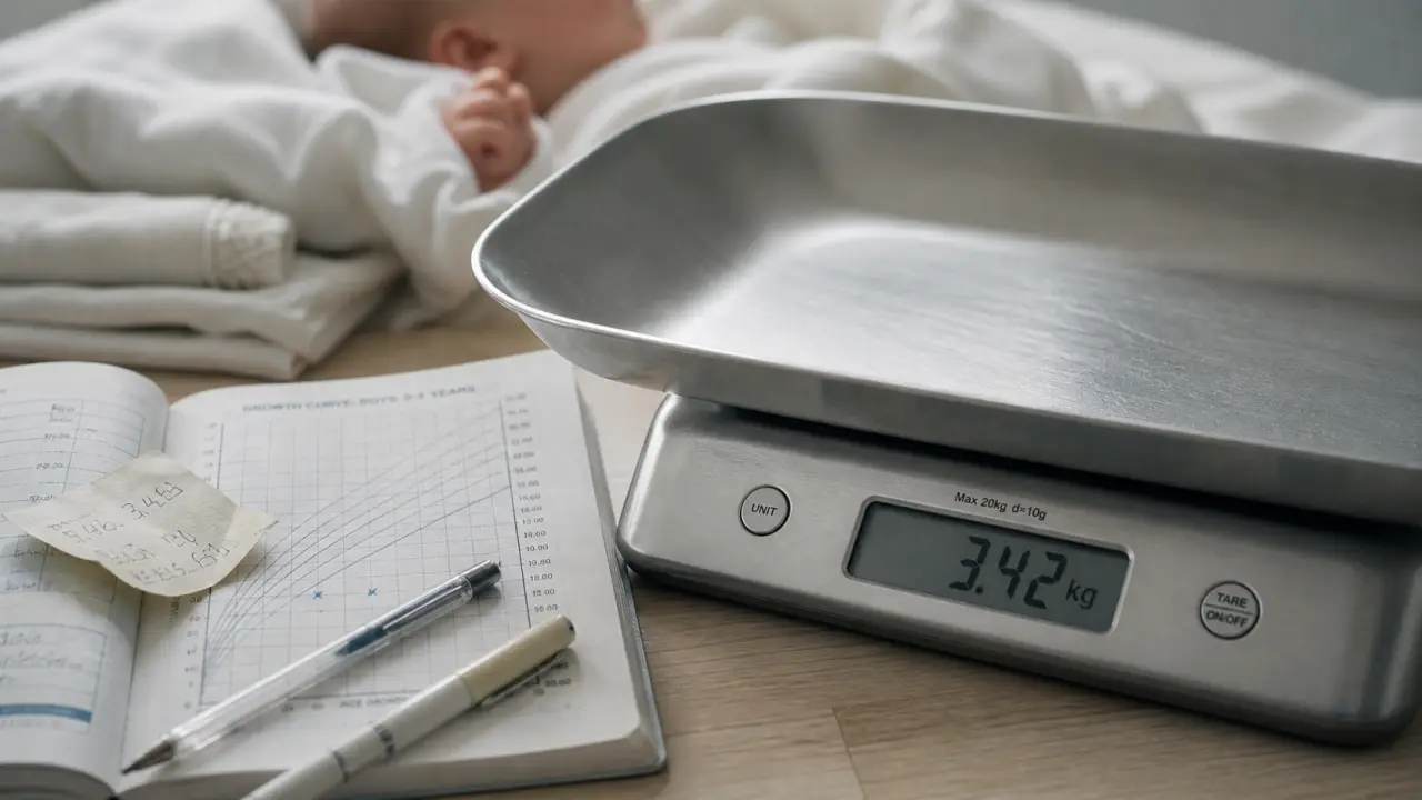 bebe 1 mois poids : balance bébé et carnet de santé