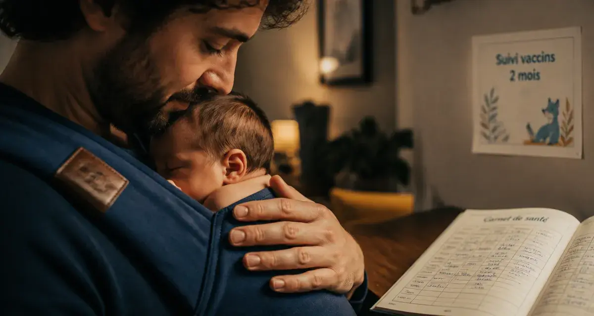 Bébé pleure beaucoup après vaccin 2 mois, peau à peau rassurant