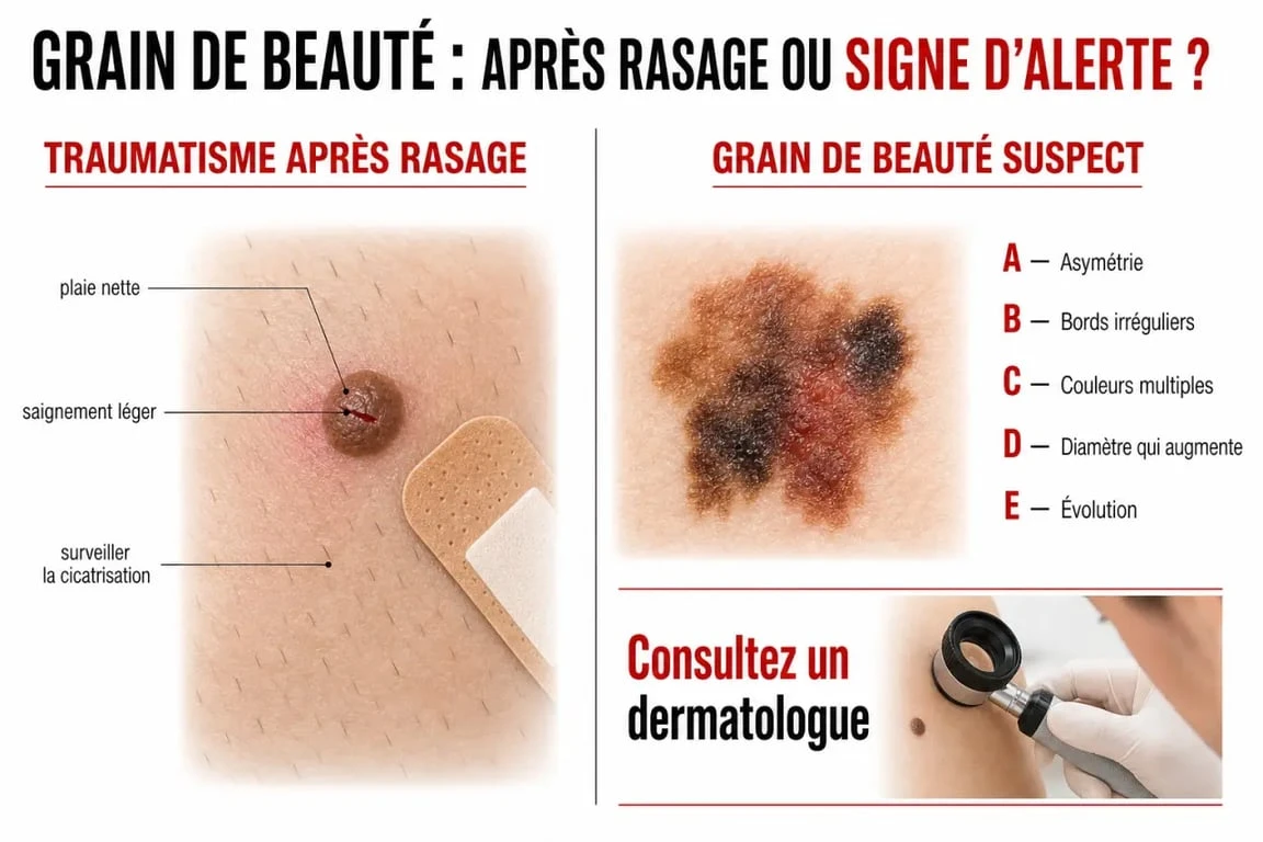 Arracher grain de beauté : signes d’alerte et conduite à tenir