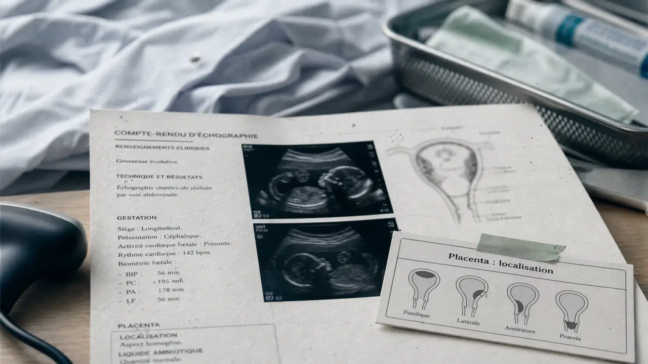 Placenta à l’échographie : localisation, placenta bas et calcifications