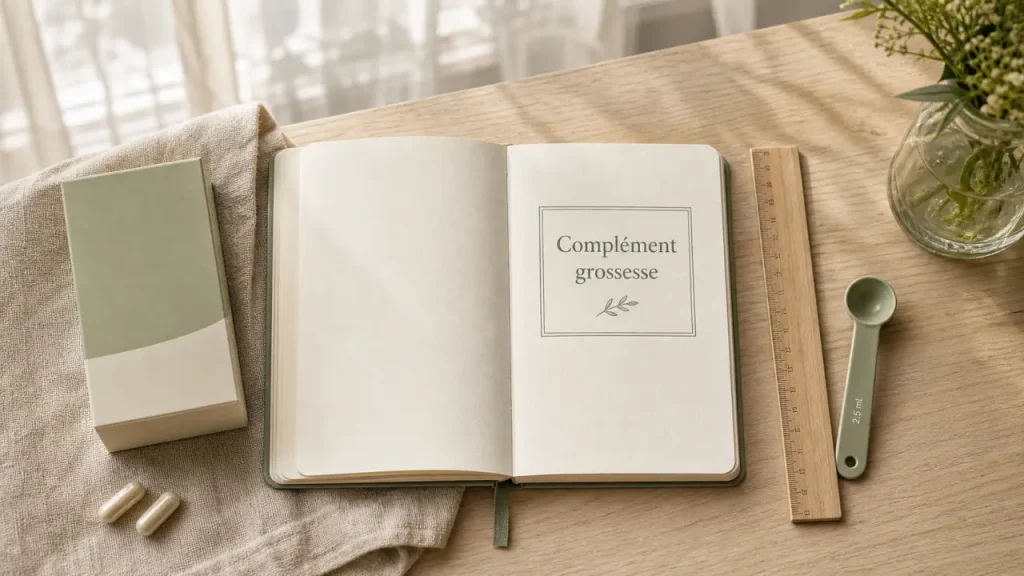 Complément alimentaire grossesse B9 DHA fer, gélules et carnet