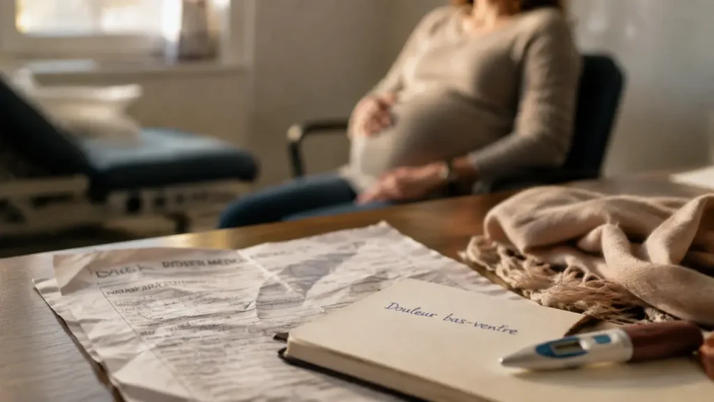 Grossesse et douleur bas ventre : signes et gestes pour soulager