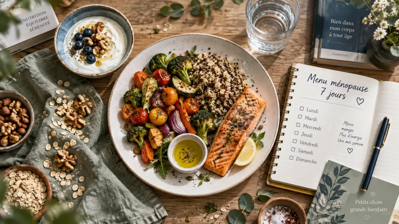 Perdre 8 kilos à la ménopause menu : repas 7 jours pour préserver les muscles