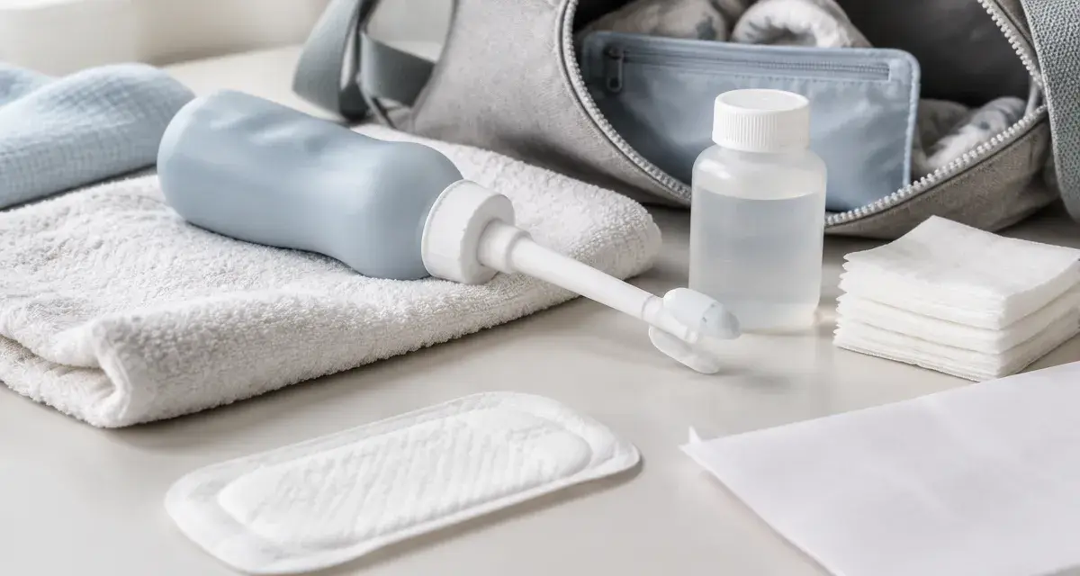 douchette post partum pour nettoyer le périnée sans frottement aux toilettes