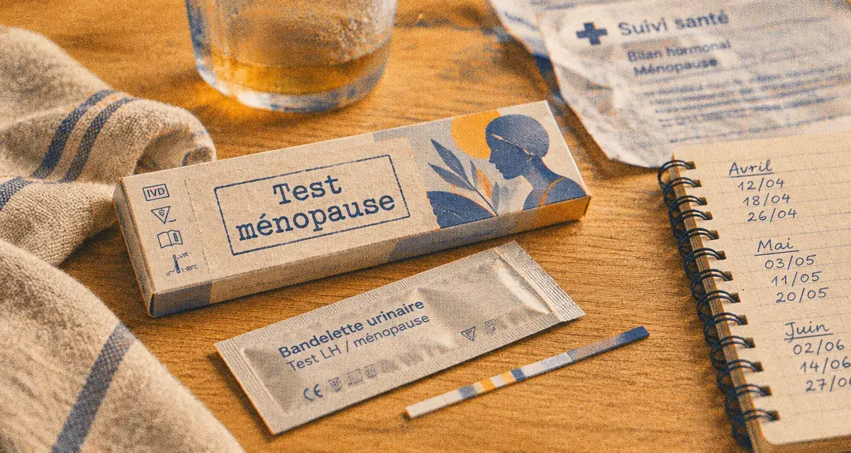 Test ménopause : autotest sur table
